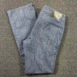 Alpinestars Men's 36x34 Raw Denim Jeans Blue Straight Leg Motocross Sportswear